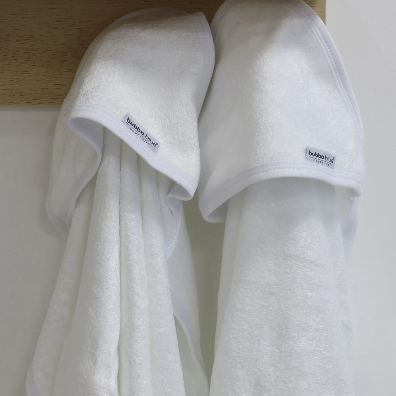 Bamboo Hooded Towel 2 Pack - White