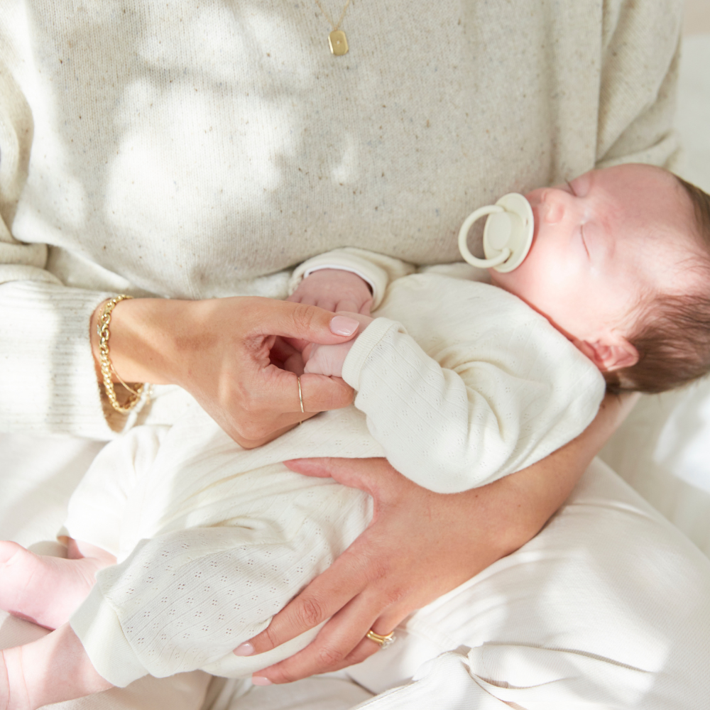 Round De Lux Silicon Dummy Duo - Cloud/Steel Blue