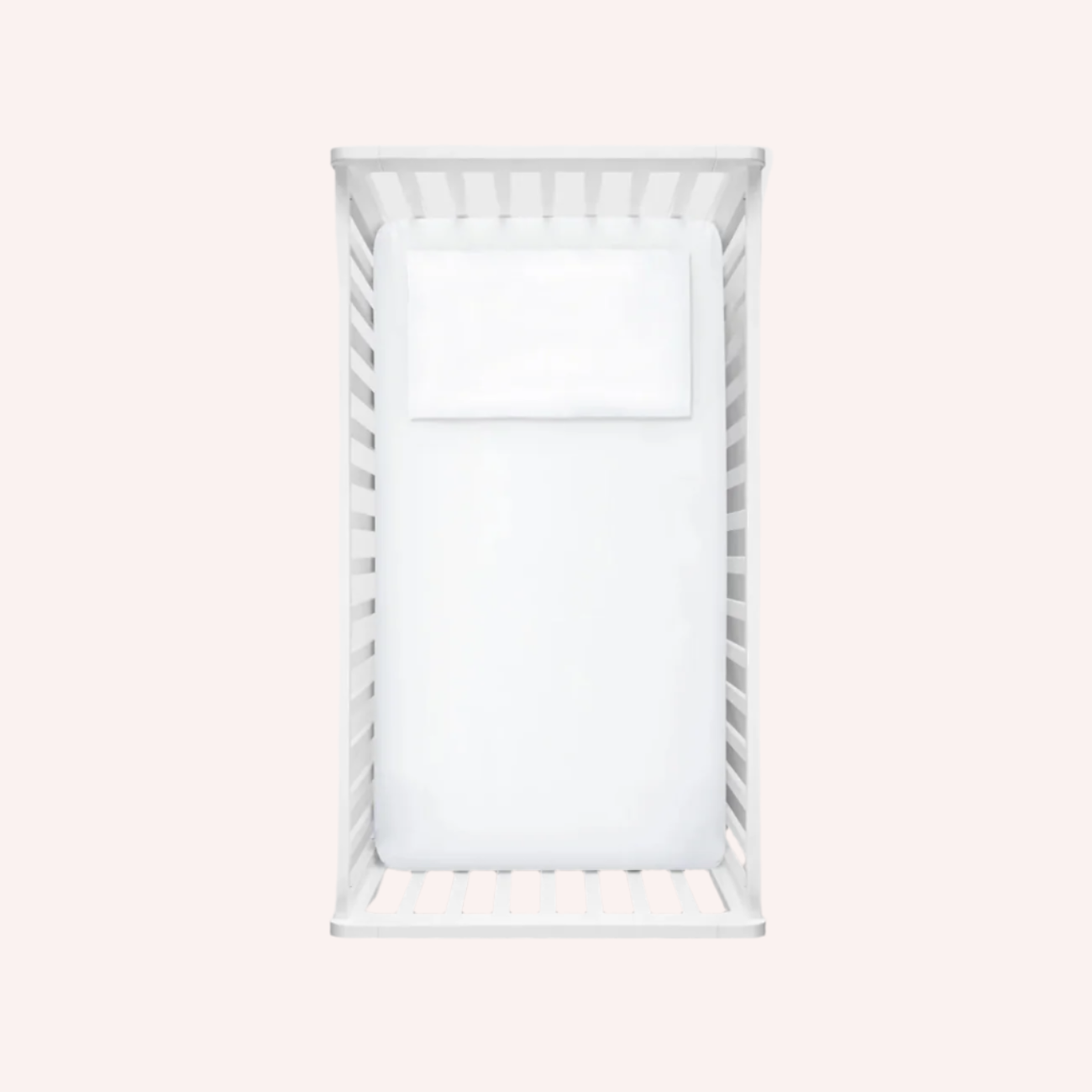 BabyRest Bamboo White Fitted Cot Sheet (package)