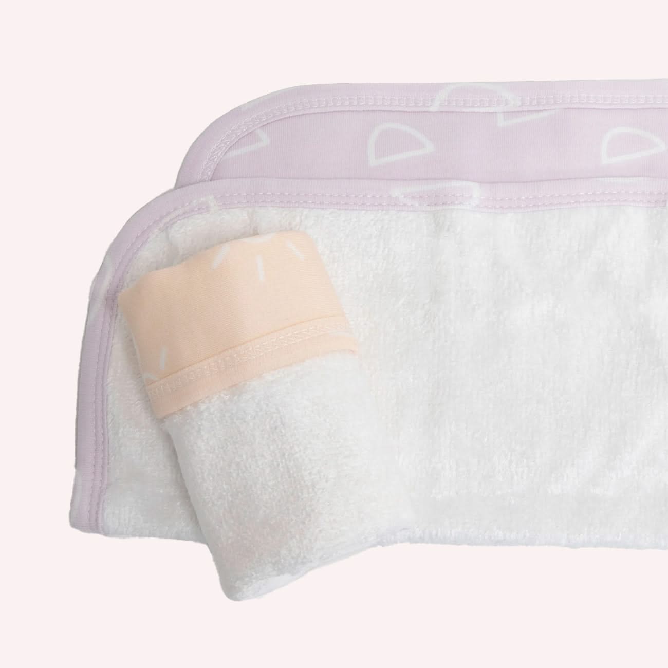 Nordic 3 Pack Facewasher - Peach Lilac