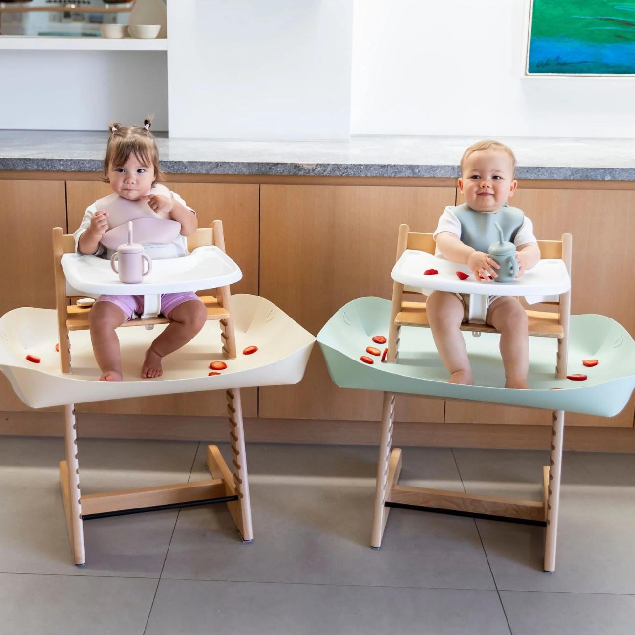 CATCHY - The Food Catcher for High Chairs - Sandstone