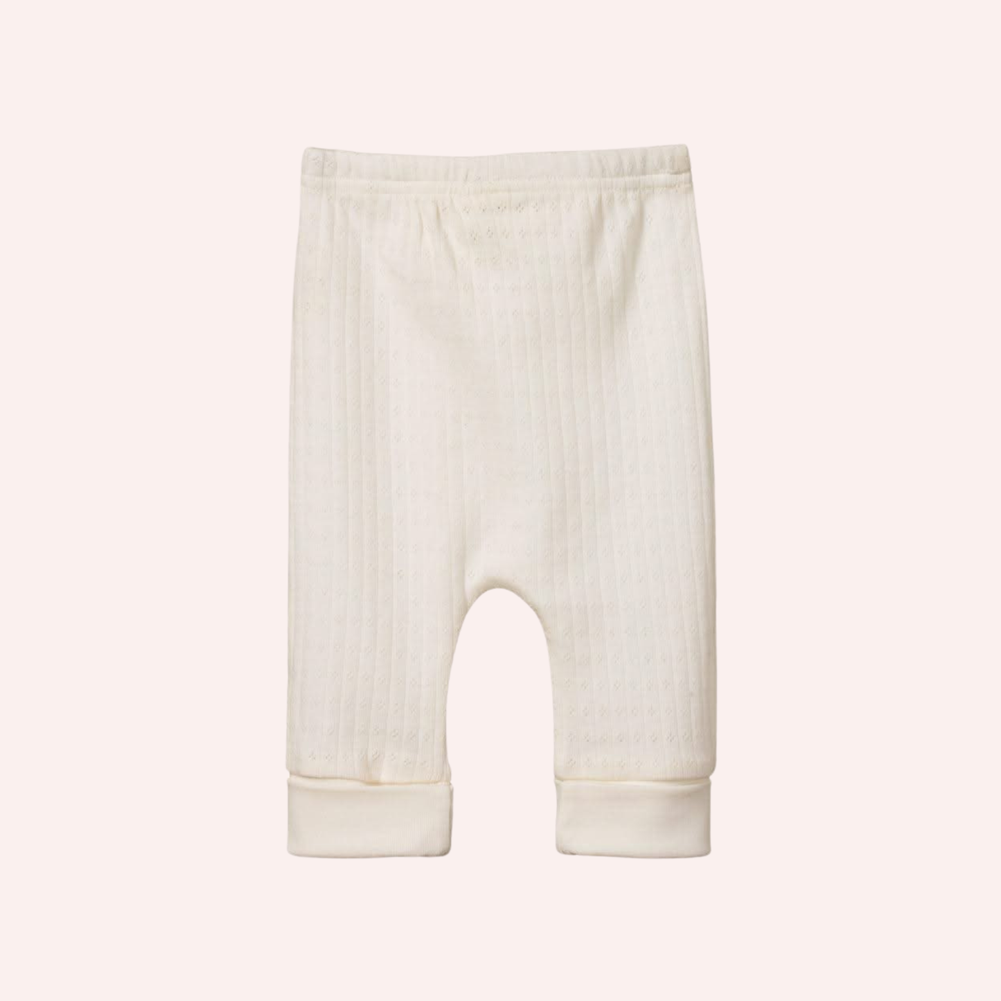 Drawstring Pants Pointelle - Natural