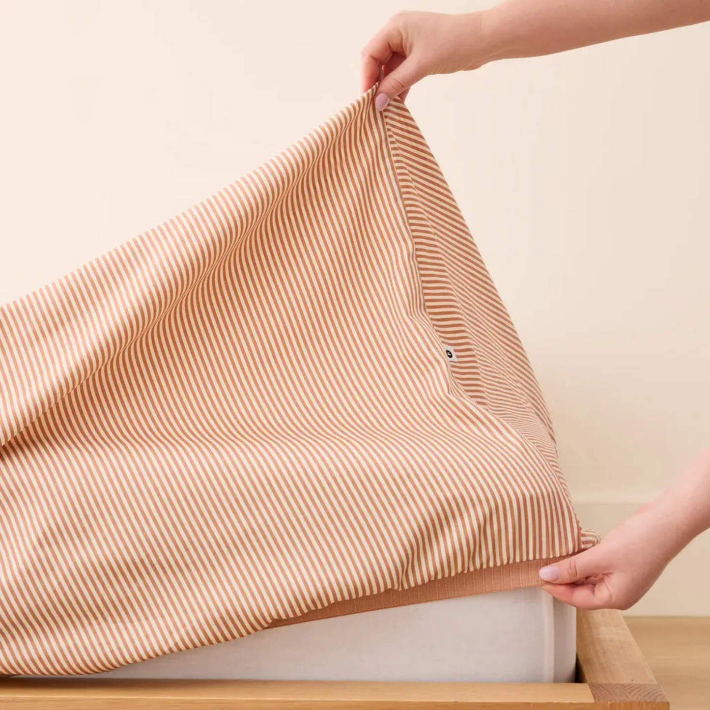 Eden Cotton Fitted Sheet - Jamie Stripe