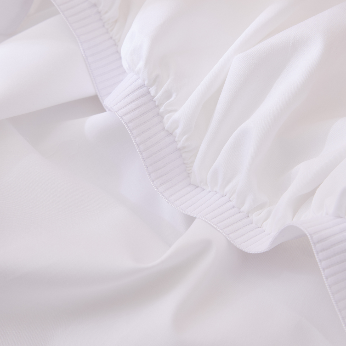 Eden Cotton Fitted Sheet - White