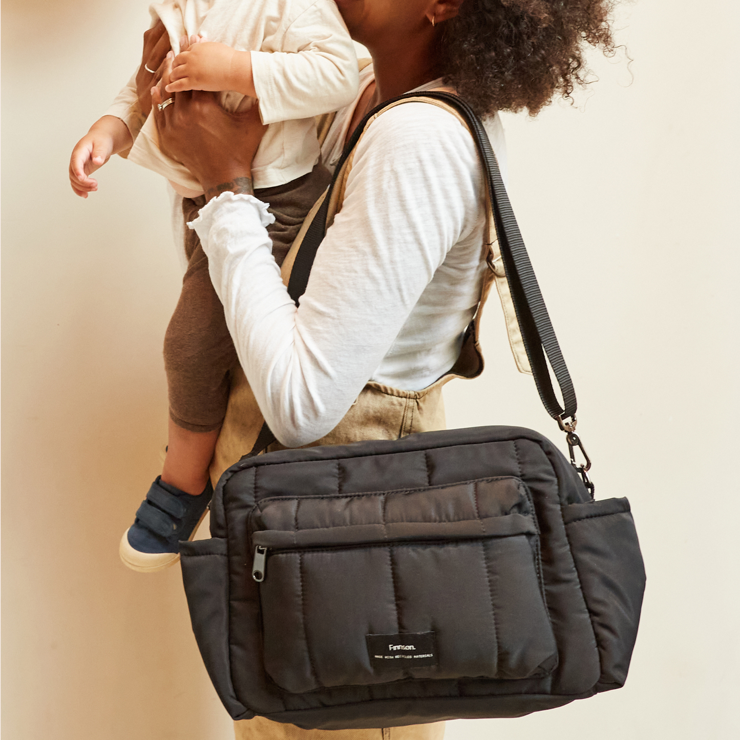 Freya Eco Oversized Stroller Organiser - Black