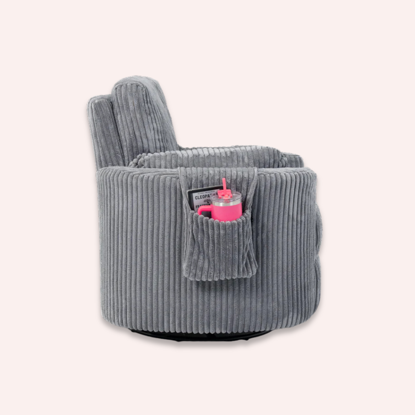 Fluffy Pouch - Set of 2 - Grey