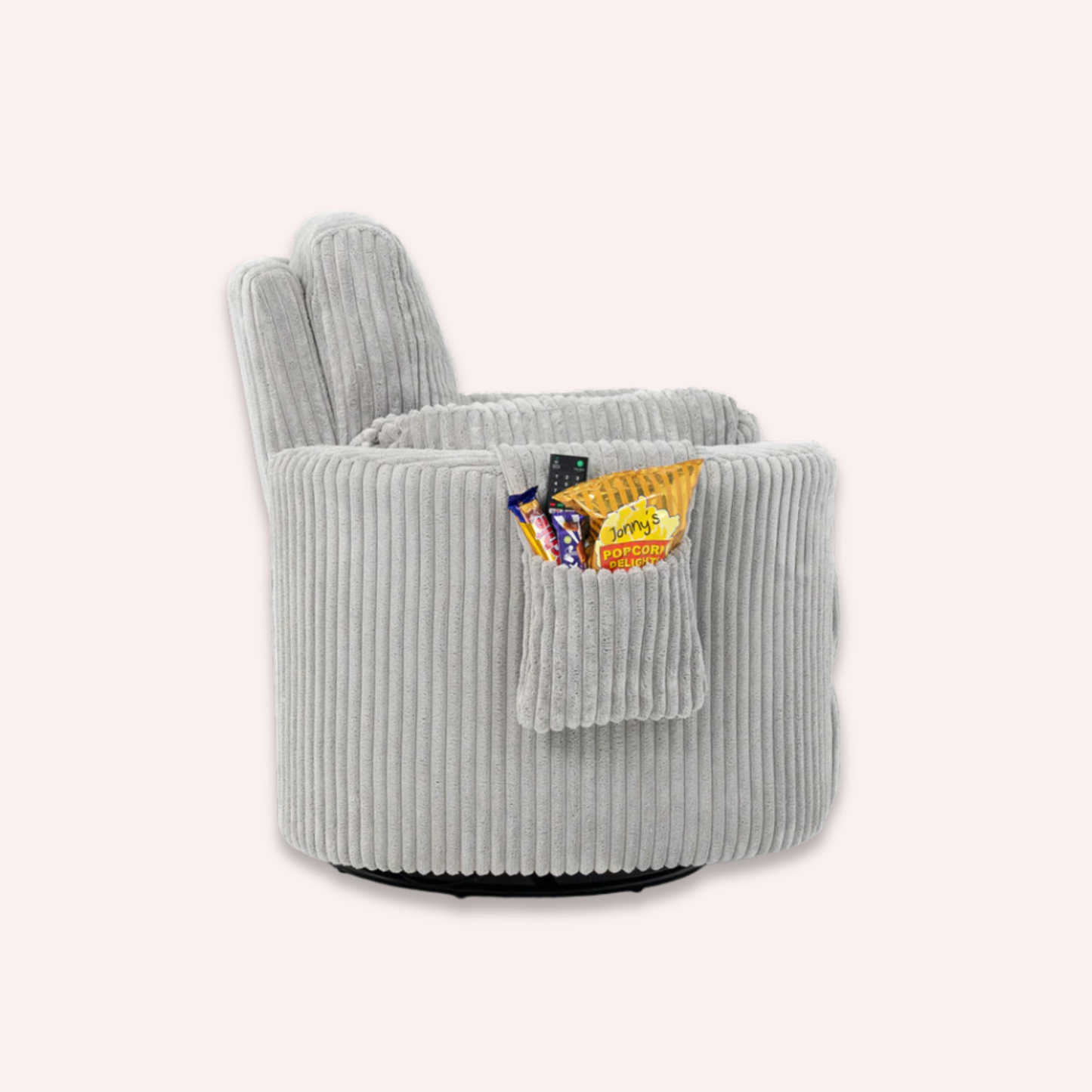 Fluffy Pouch - Set of 2 - Light Grey