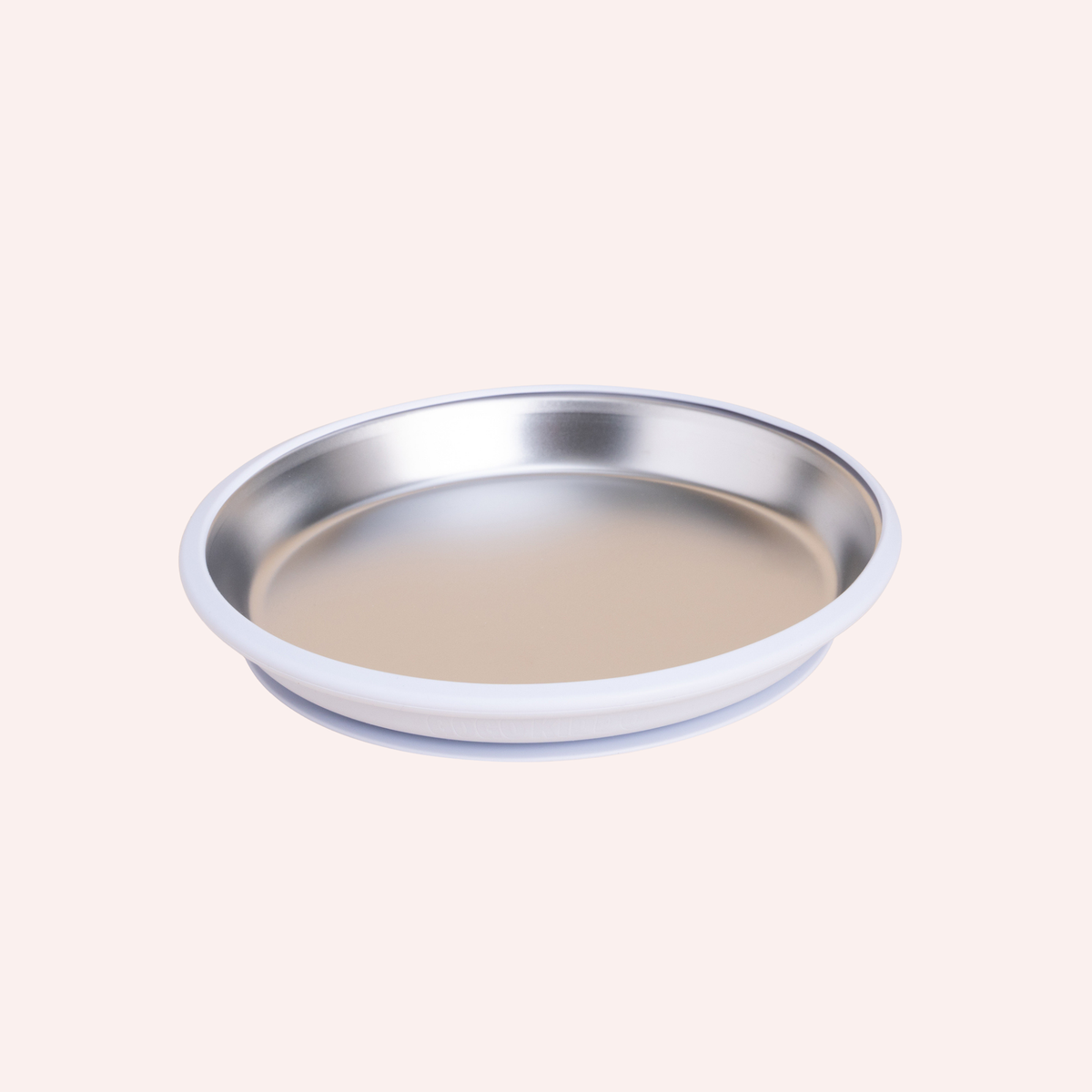 Fun Firsts Stainless Steel Round Plate Duo - Oat