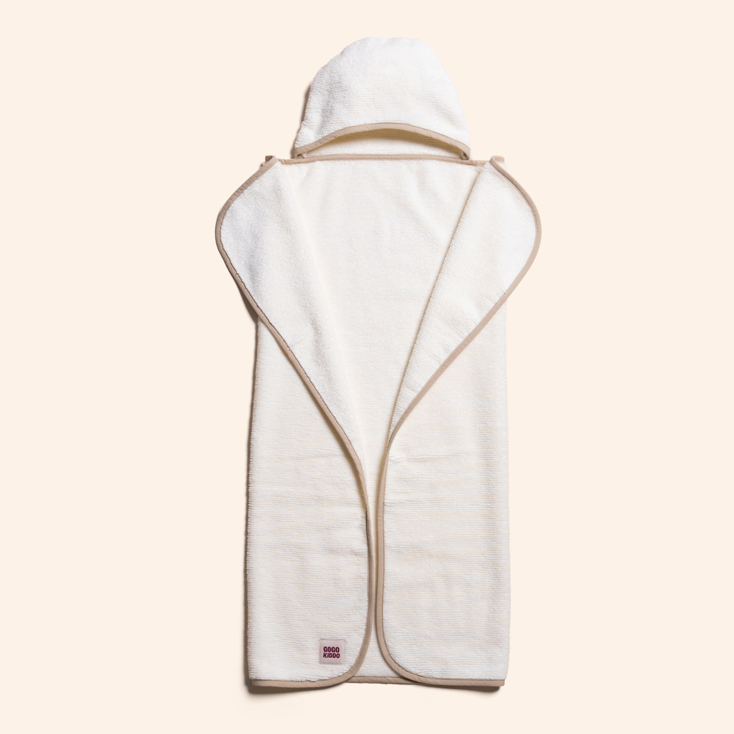 Super Soft Hooded Bath Towel - Ivory/Natural