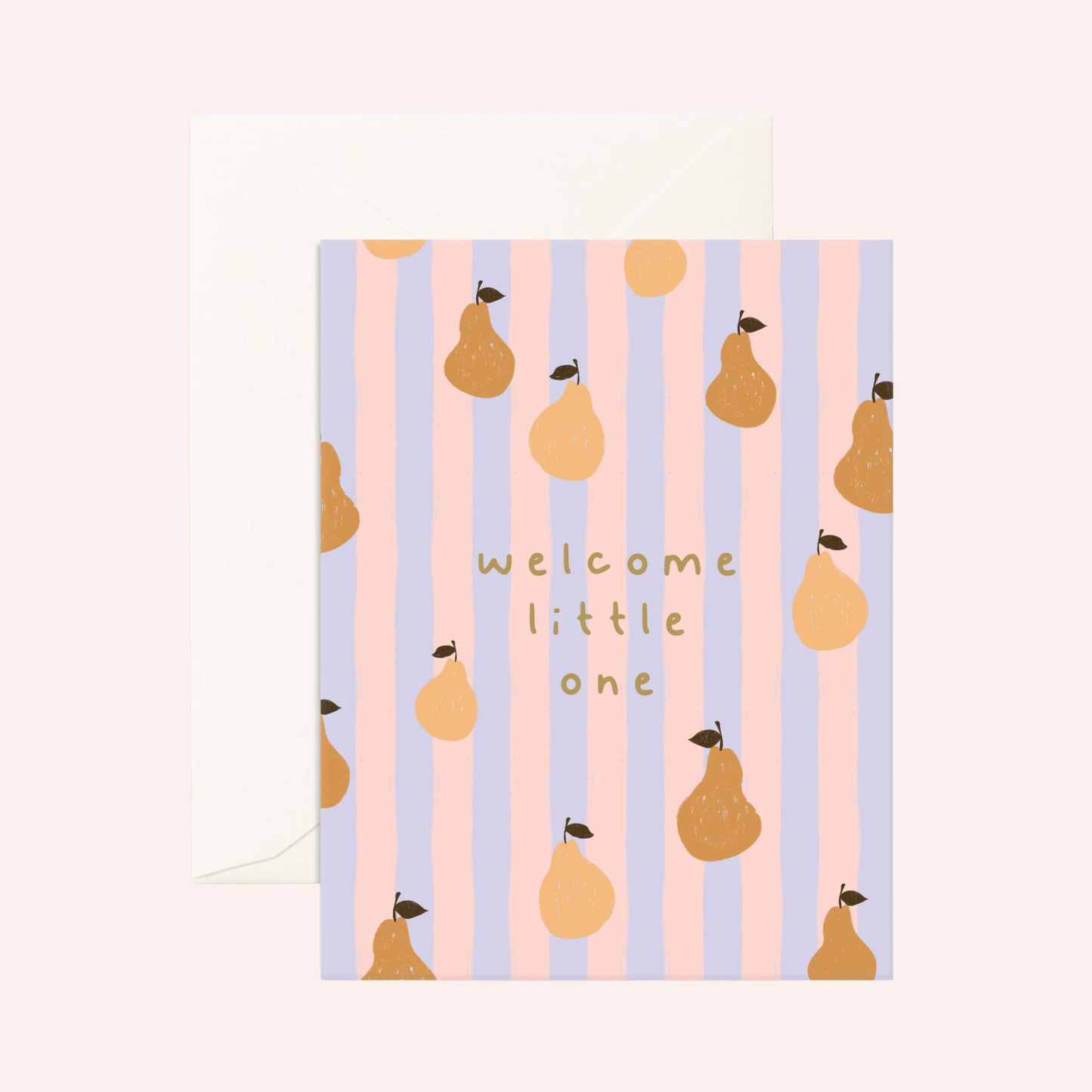 Greeting Card - Welcome Little One Pears
