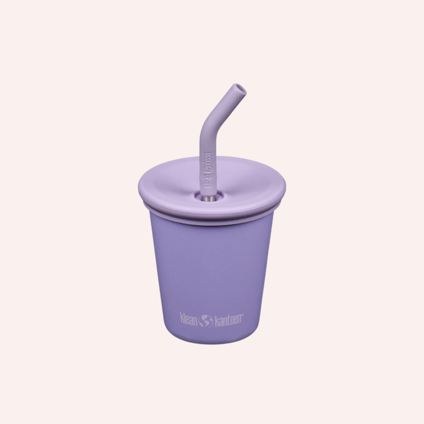 Kid's Cup with Straw Lid 295m - Paisley Purple