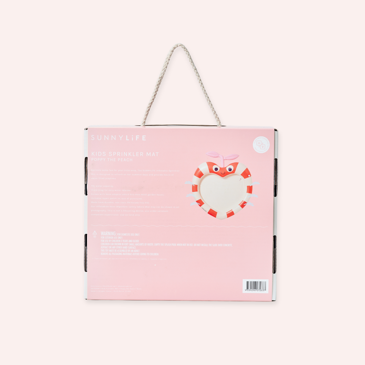 Kids Sprinkler Mat - Poppy the Peach