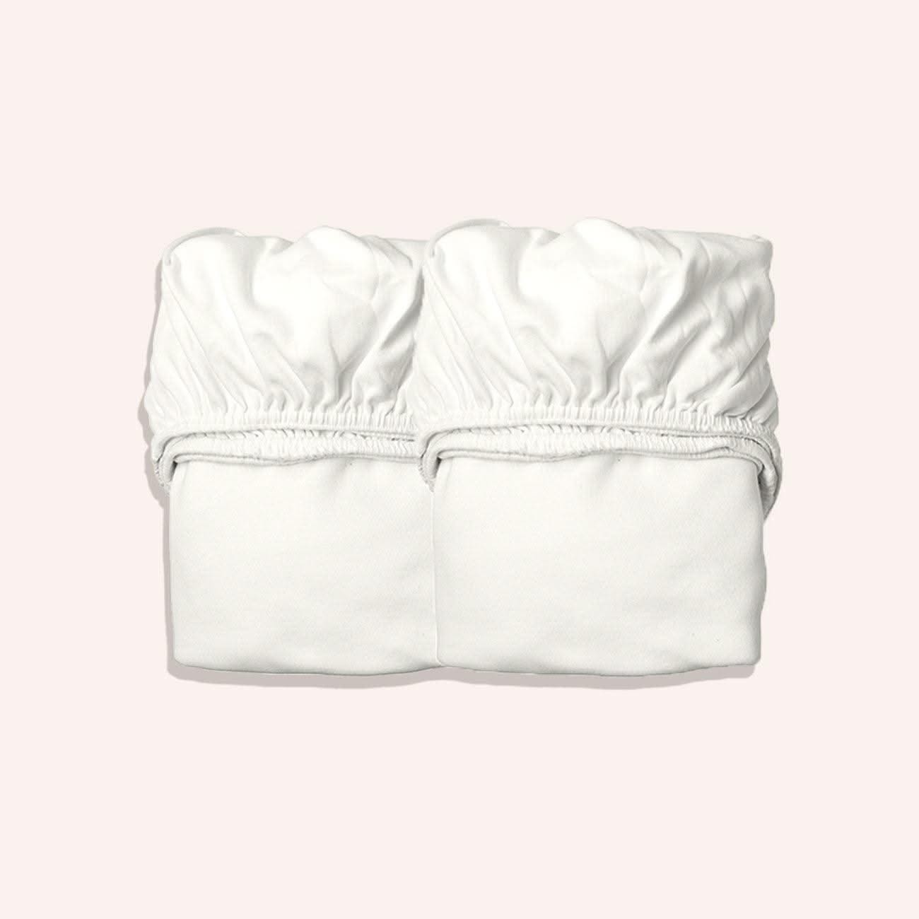 Fitted Cot Sheet - 2pk - Snow White