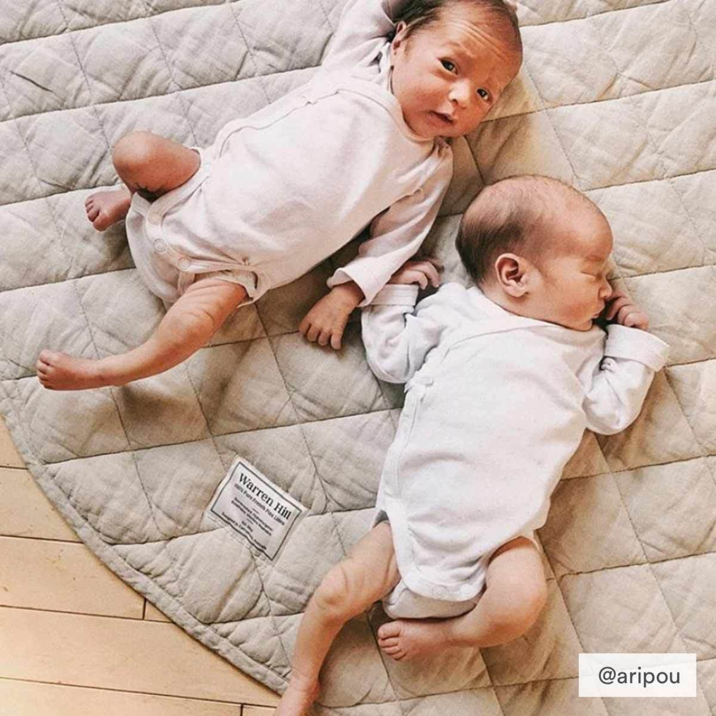 Linen Baby Play Mat - Natural