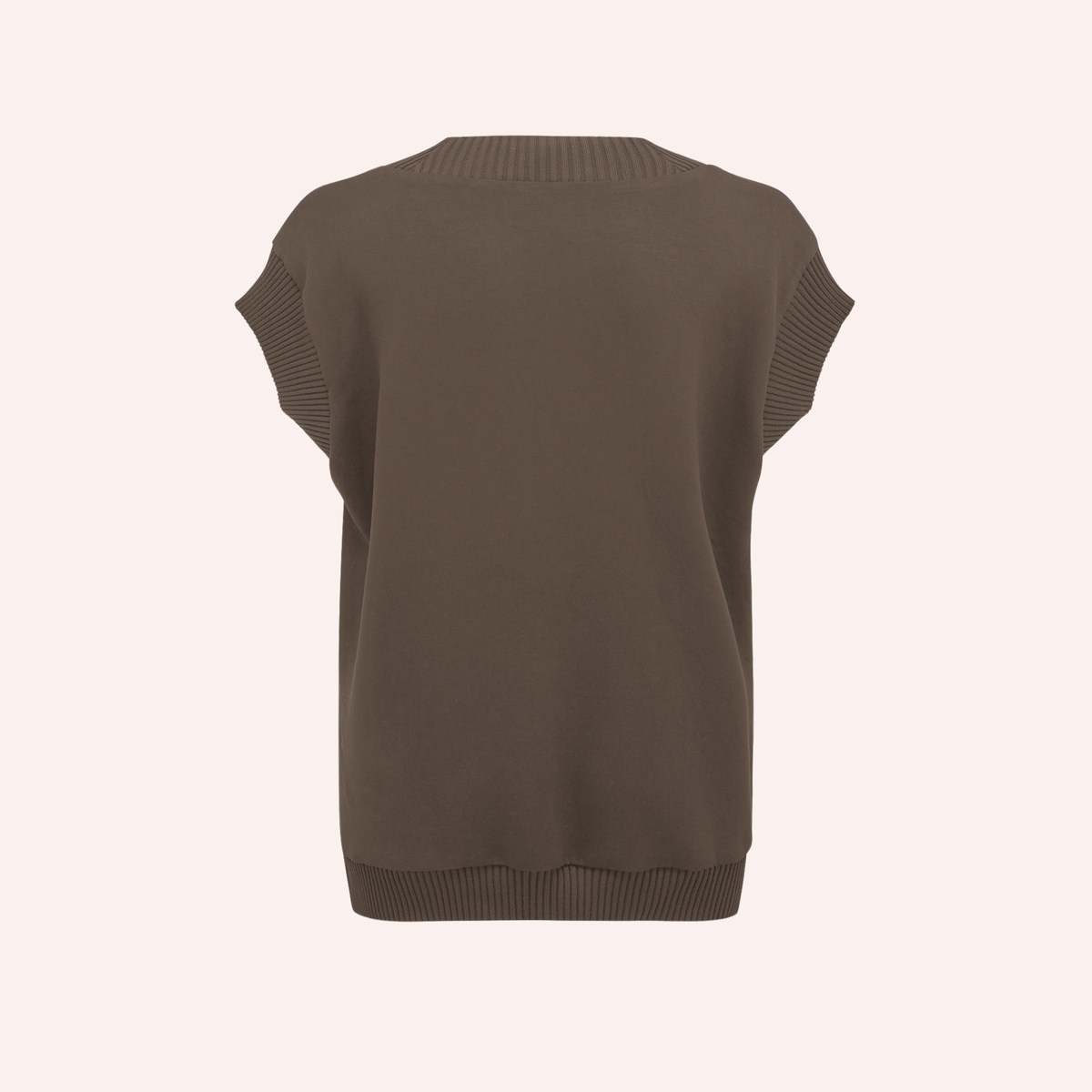 Lucia Sleeveless Lounge Top - Truffle