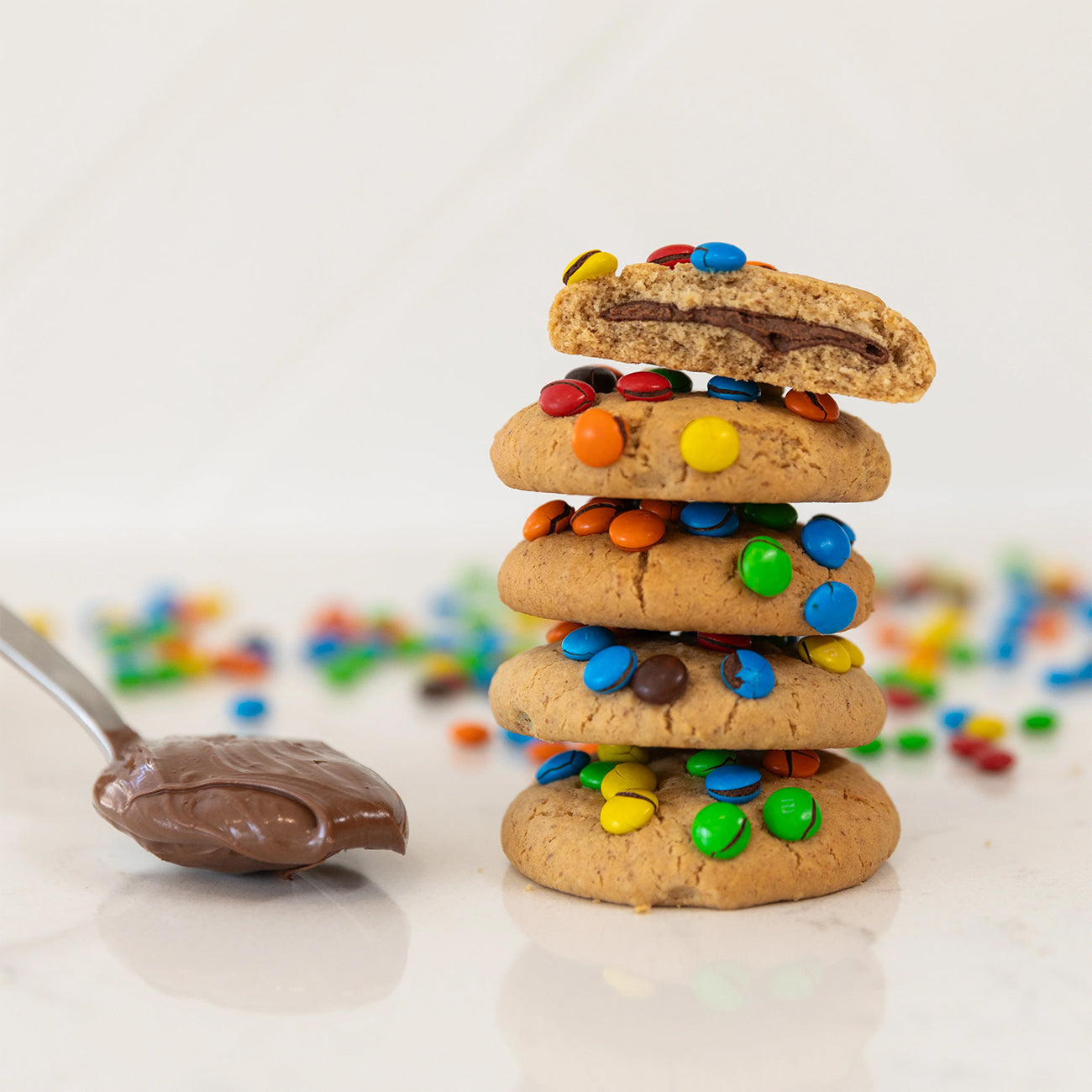 Nutella + M&M Lactation Cookies