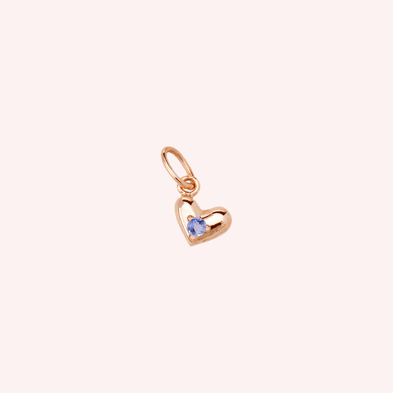 Mini Heart Pendant - Rose Gold