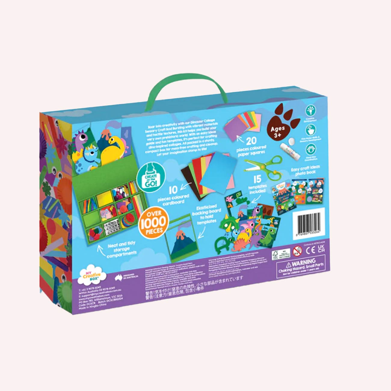 Dinosaur Collage Sensory Craft Box