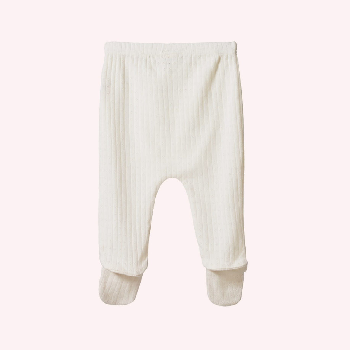 Footed Rompers Pointelle - Natural