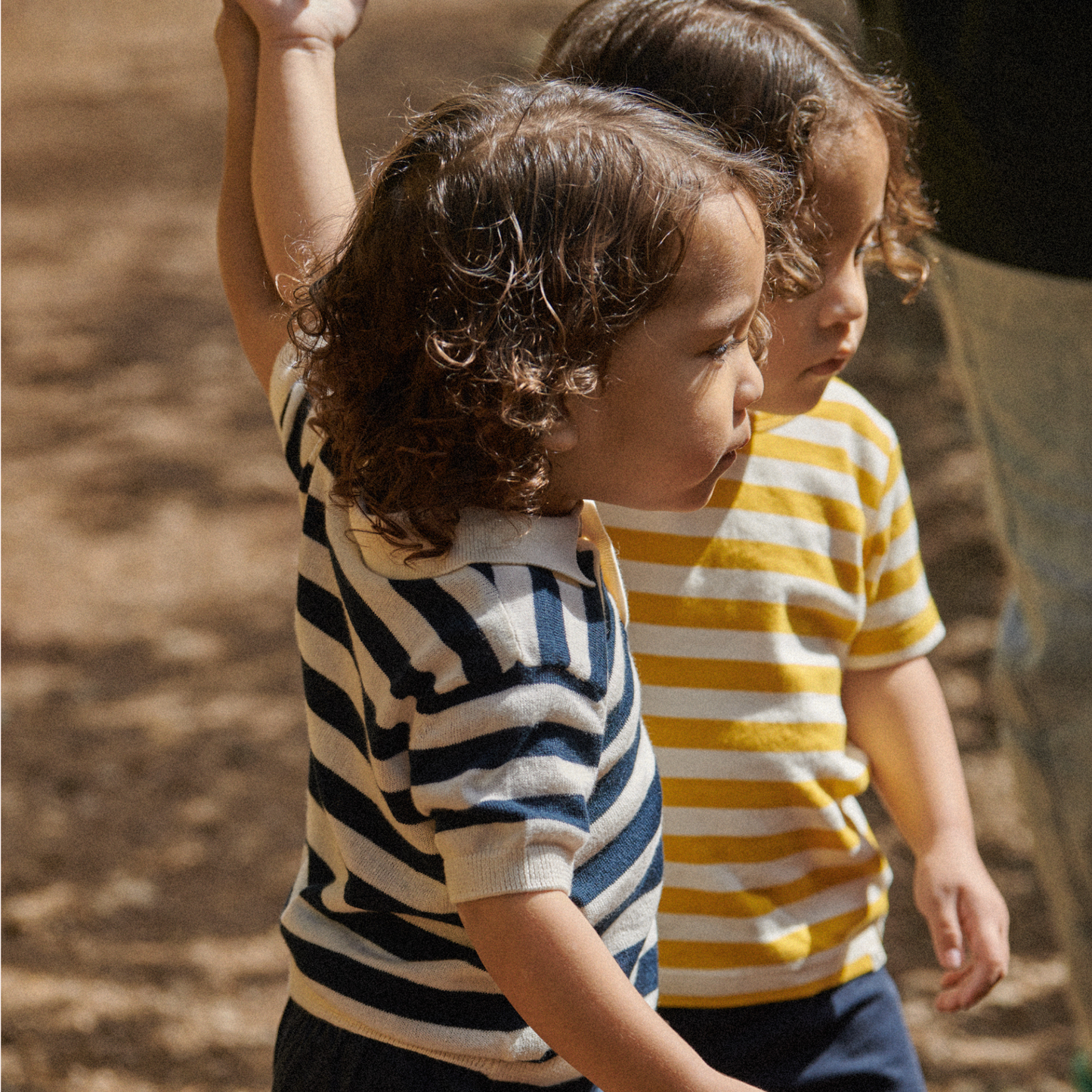 Stevie Polo - Navy Bold Stripe