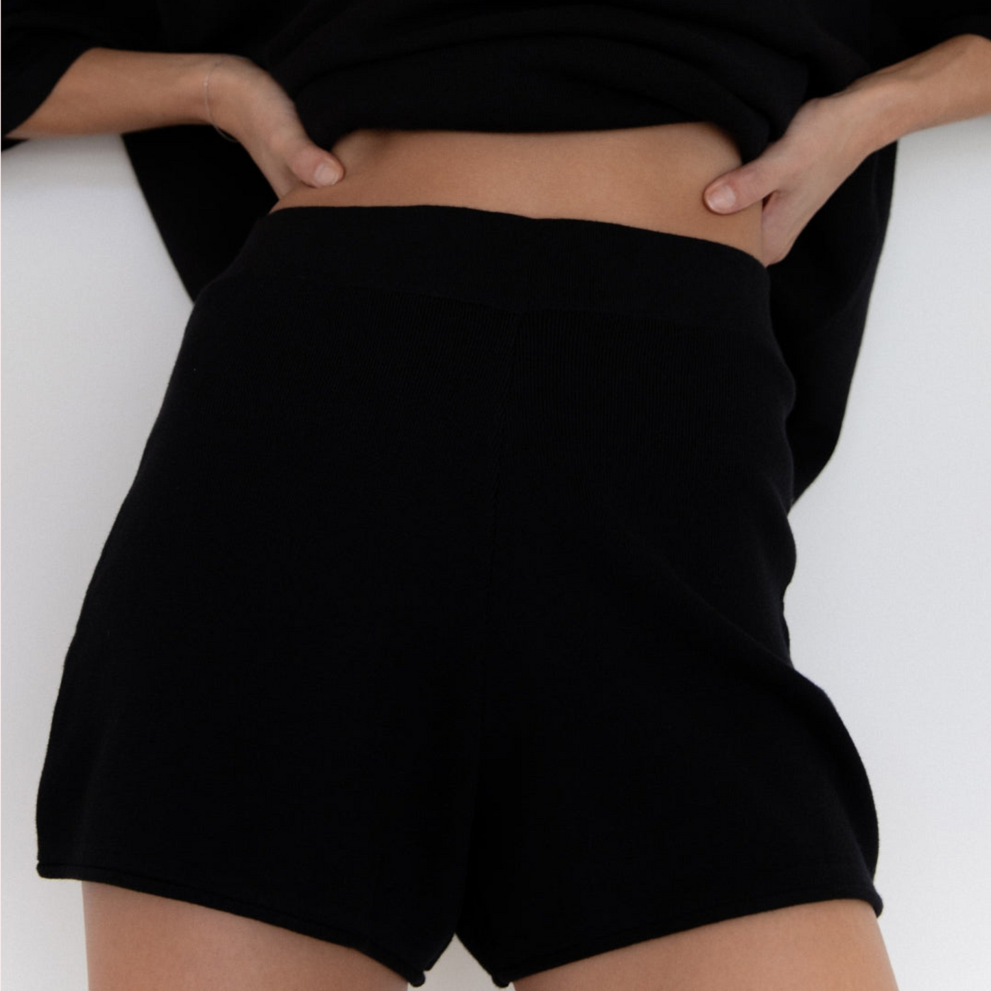 Organic Cotton Knit Short Chocolate