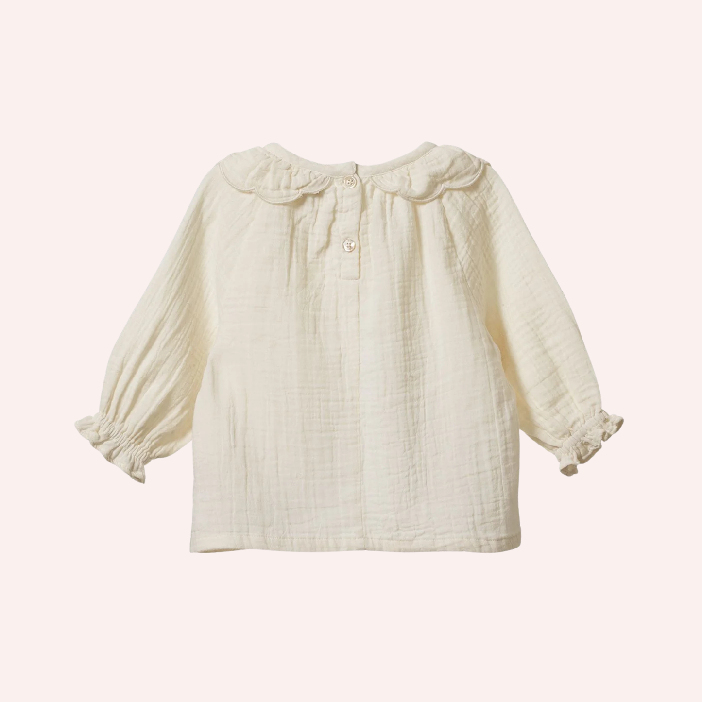 Ruffle Cameron Blouse - Natural