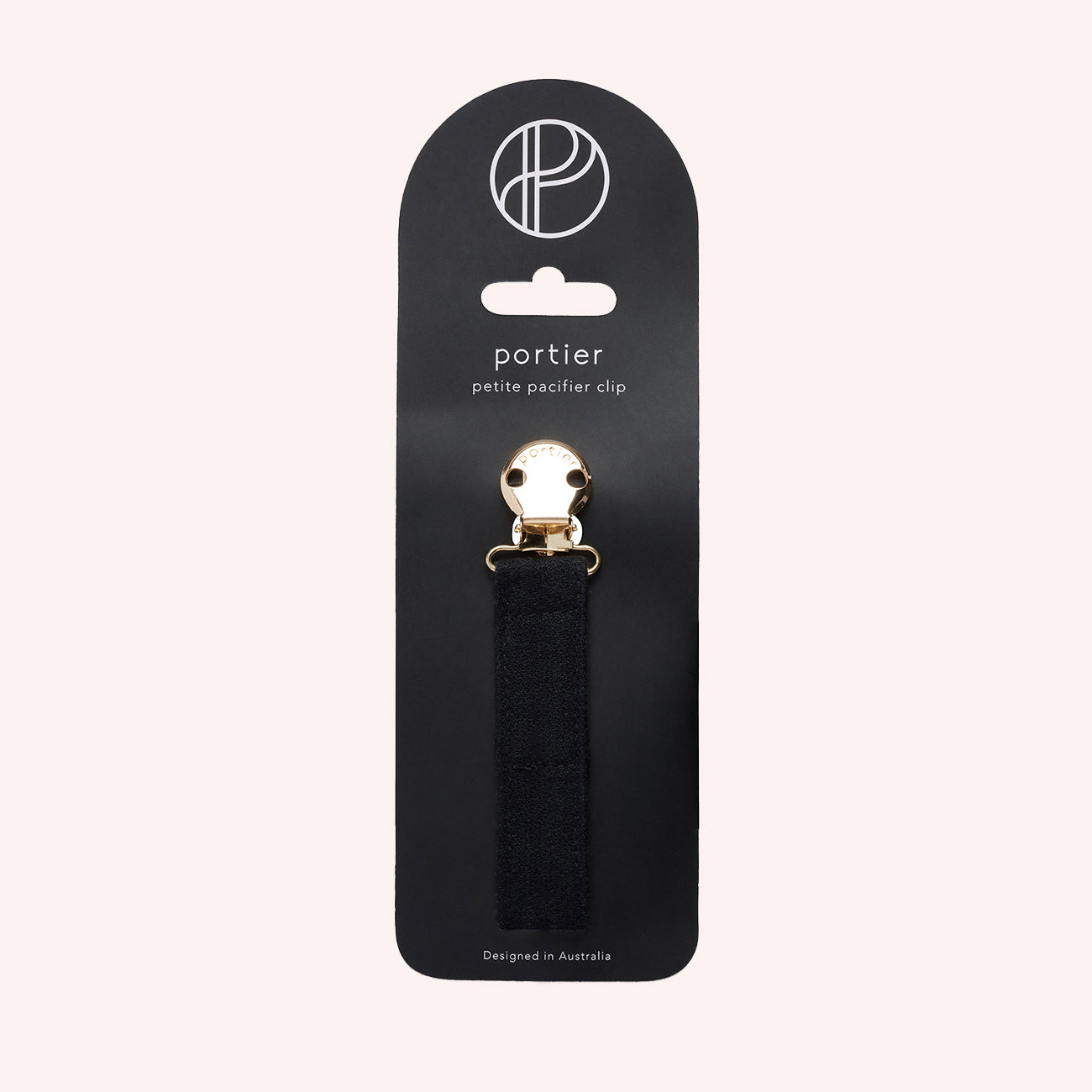 Petite Pacifier Clip - Jet Black