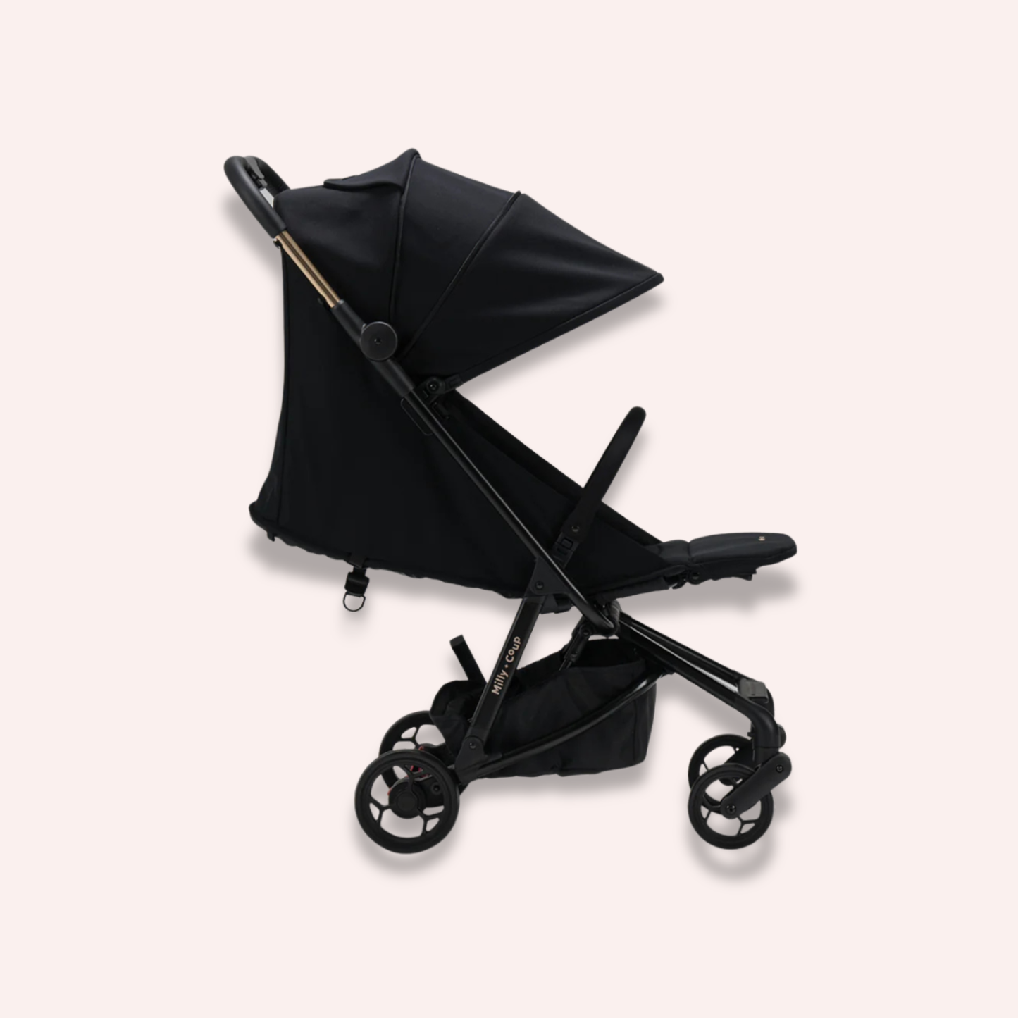 Milly and Coup Pixi Stroller & Parent Facing Newborn Pack - Black
