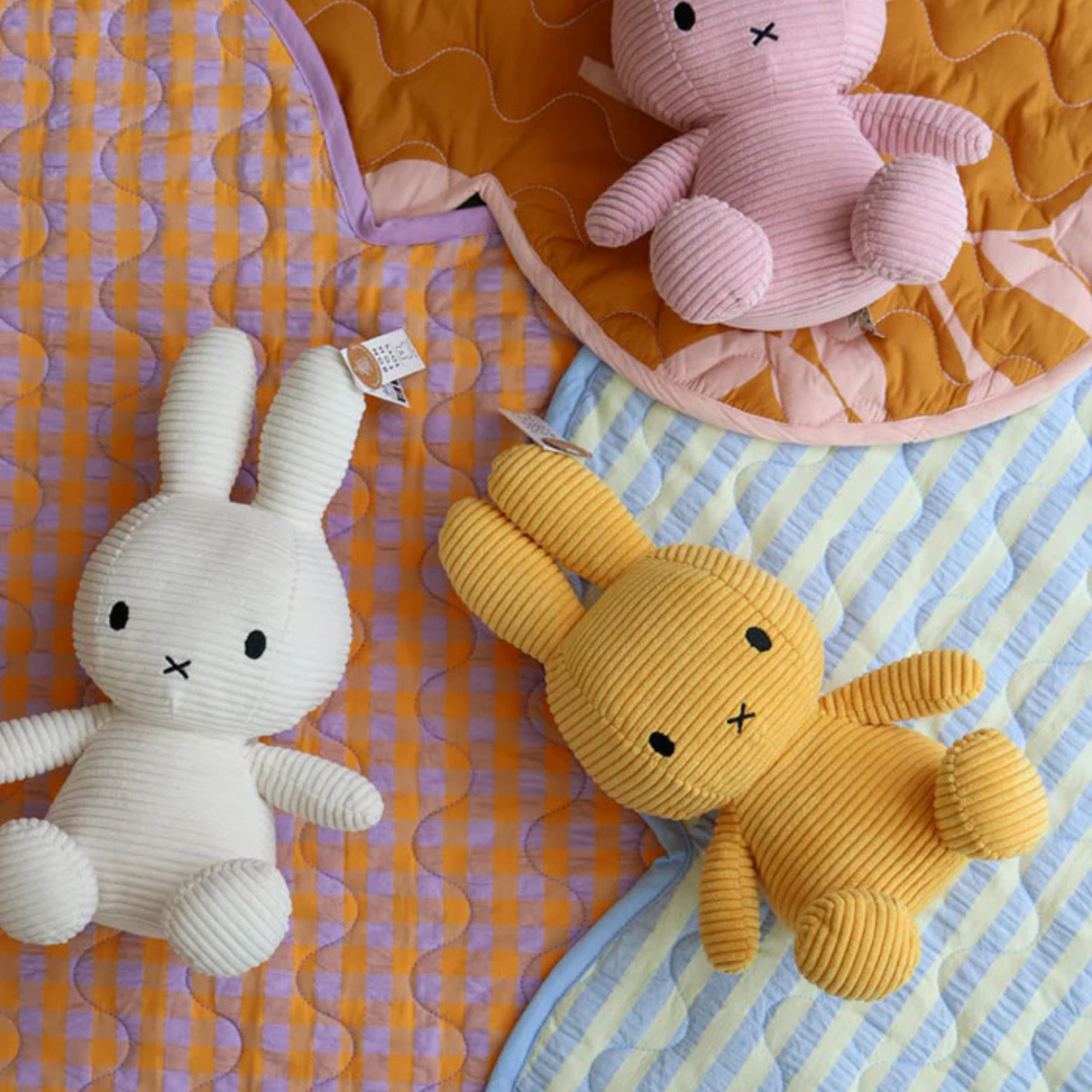 Playmat - Kumquat Bloom Seersucker