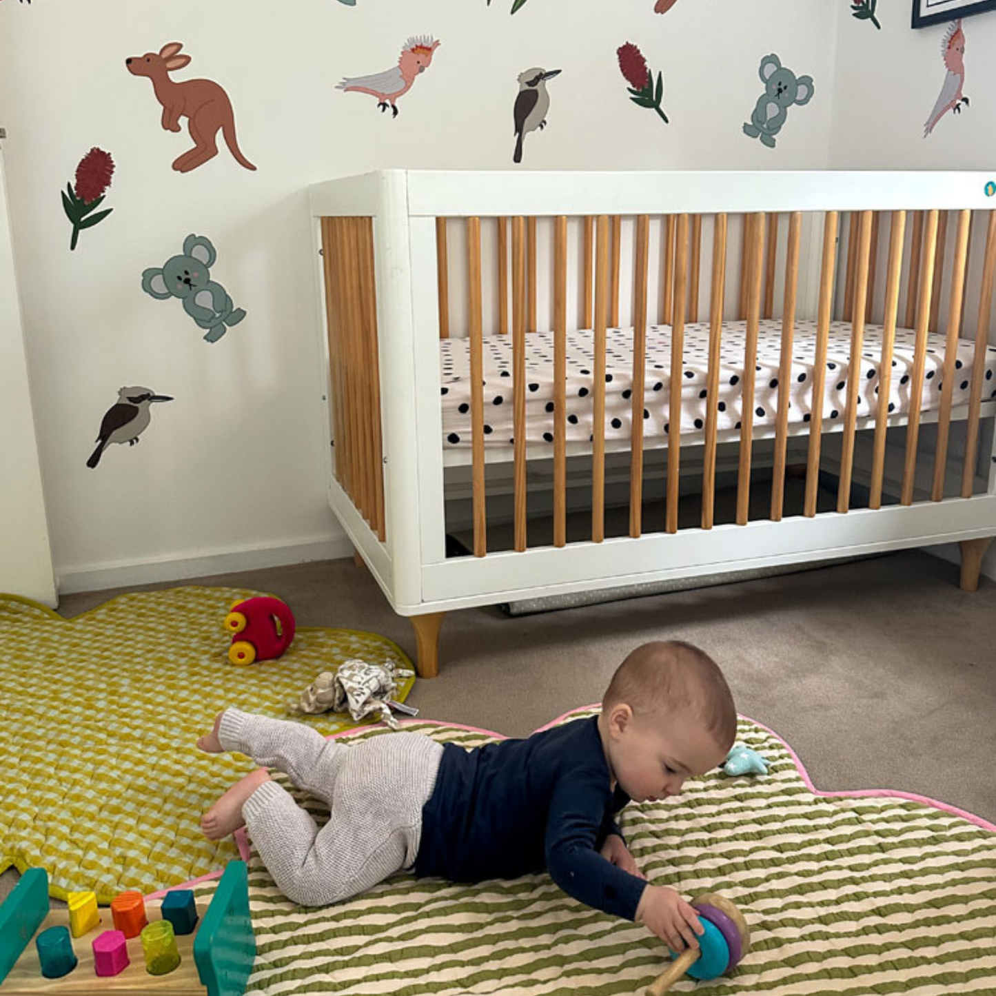 Playmat - Pistachio Seersucker