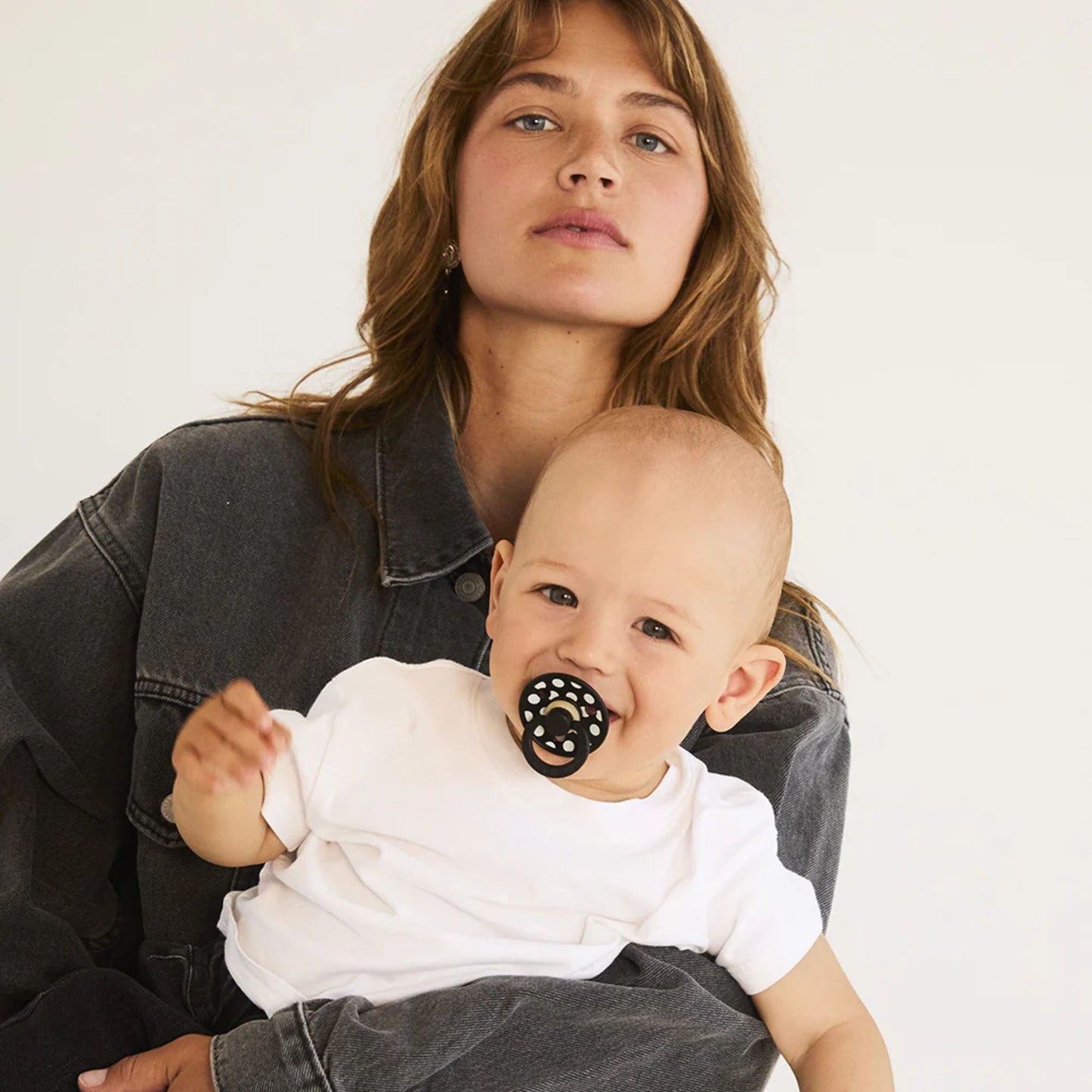 Round Studio Dummy Duo - Polka Ivory/Black