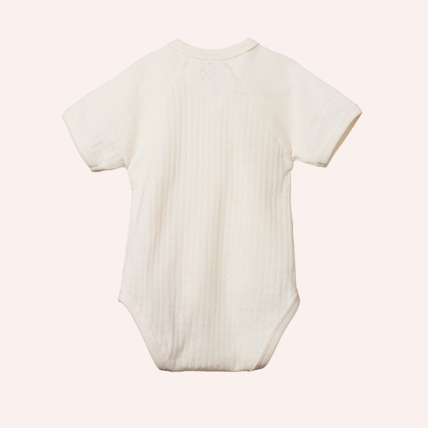 Short Sleeve Kimono Bodysuit Pointelle - Natural