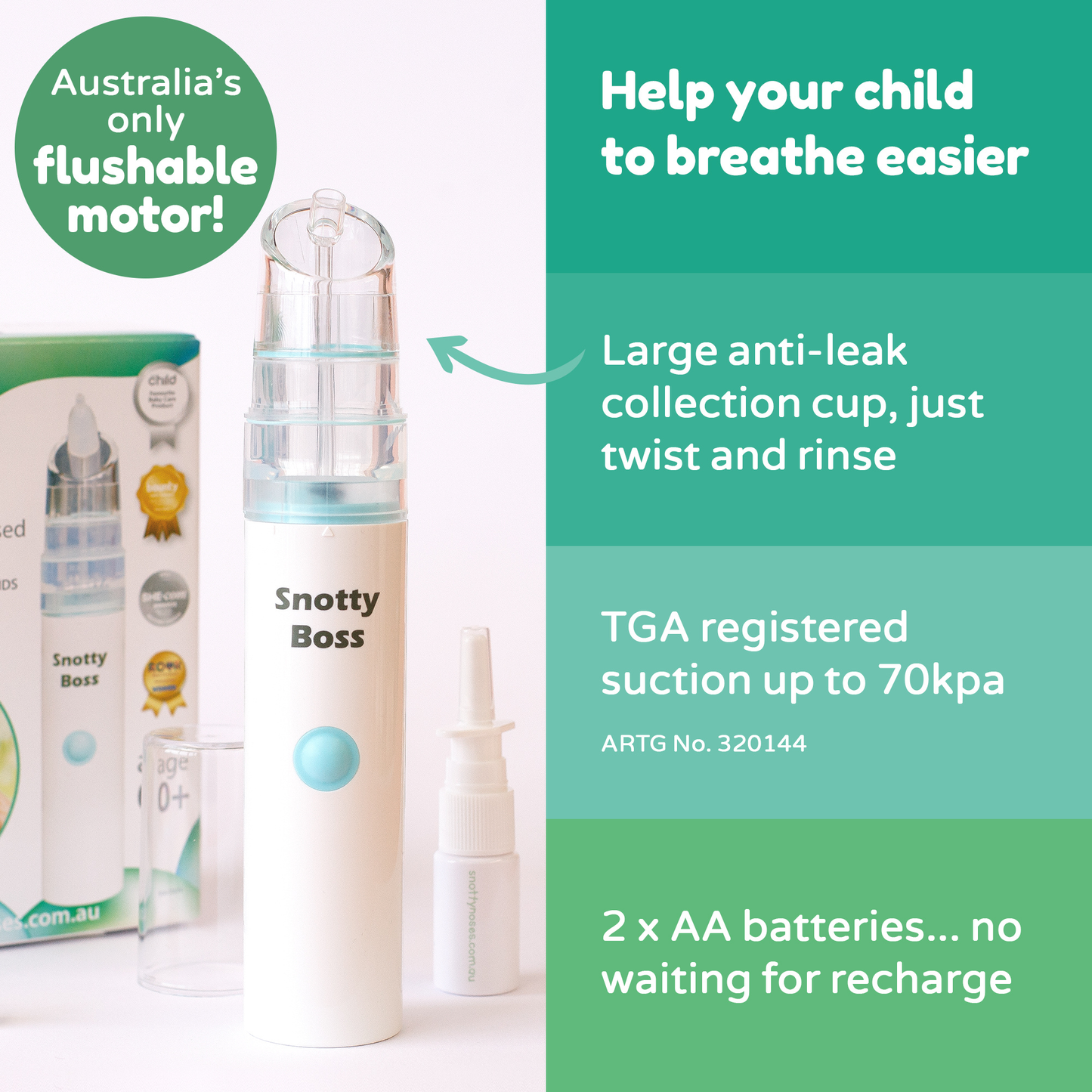 Snotty Boss Nasal Aspirator Kit