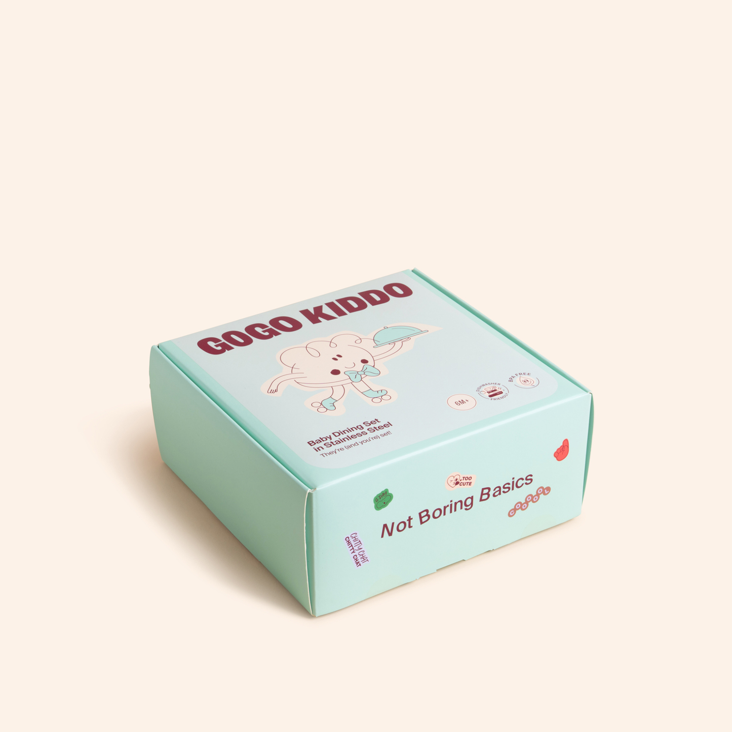 Fun Firsts Stainless Steel Feeding Set - Mint