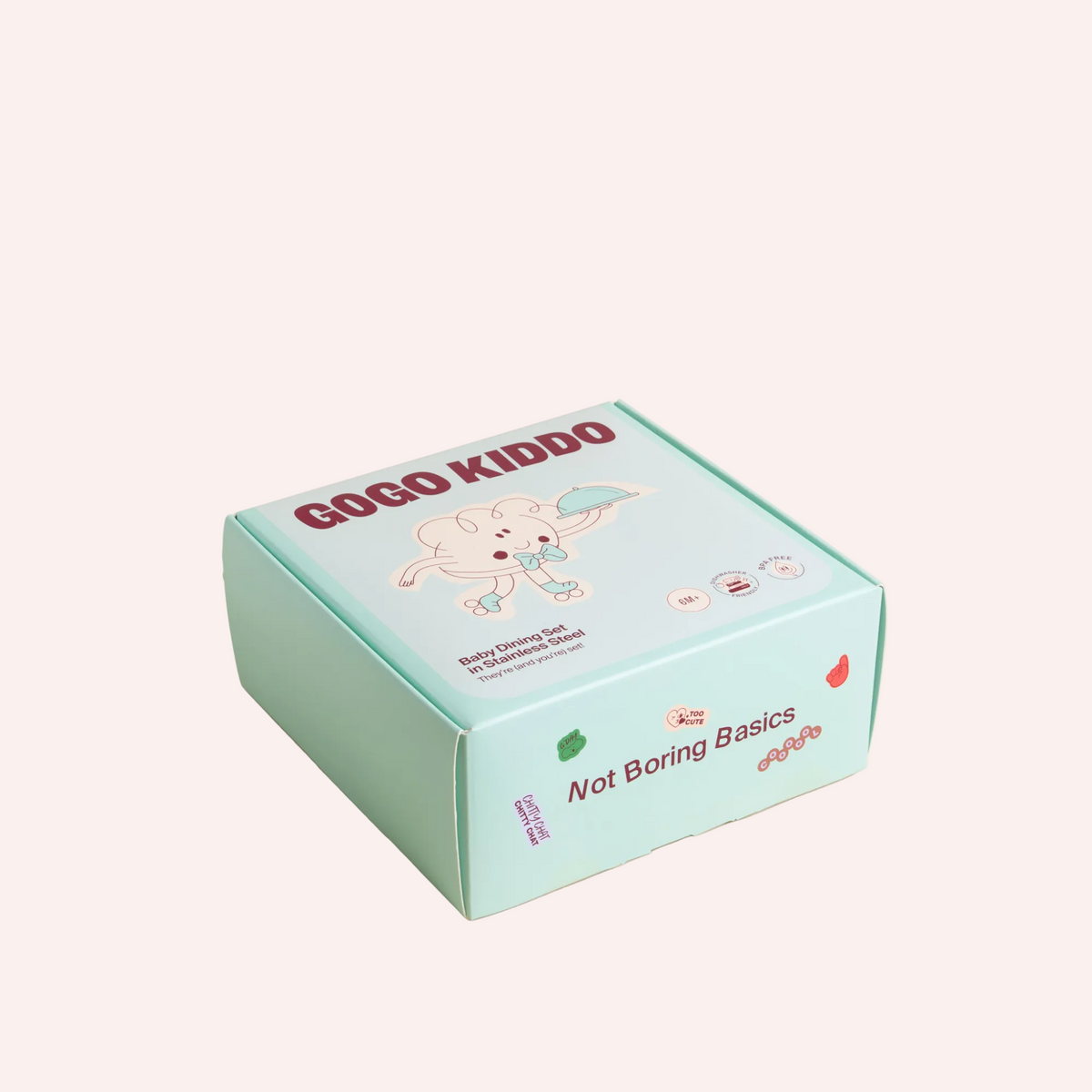 Fun Firsts Stainless Steel Feeding Set - Mint