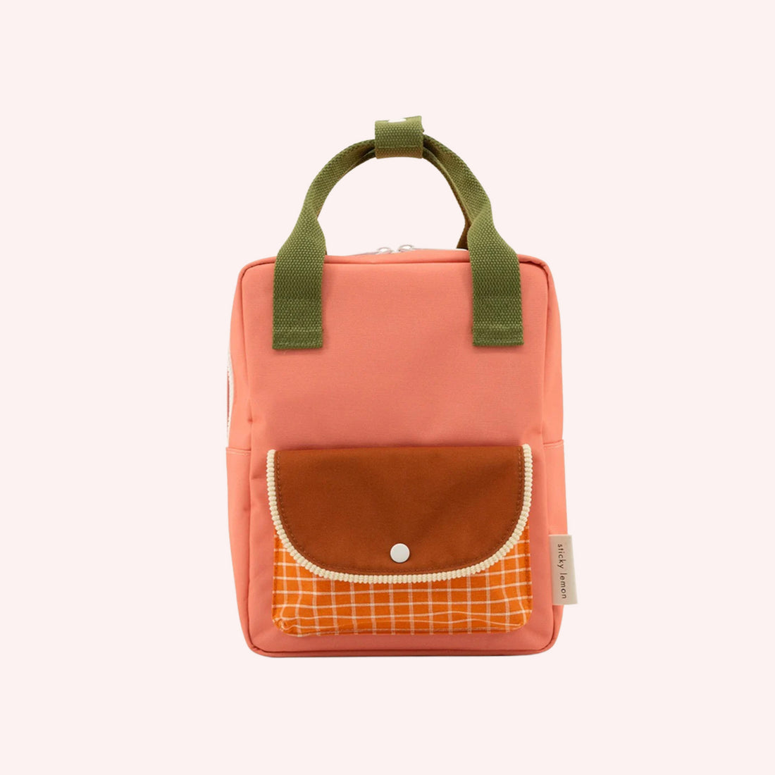 Small Farmhouse Envelope Backpack - Flower Pink