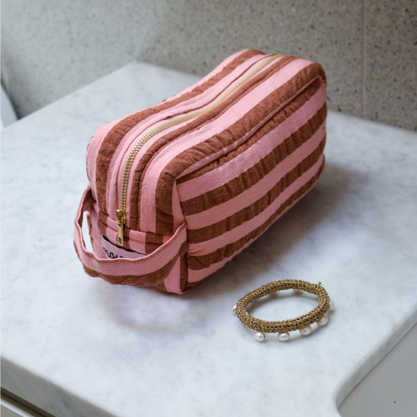 Dopp Kit - Sundae Seersucker