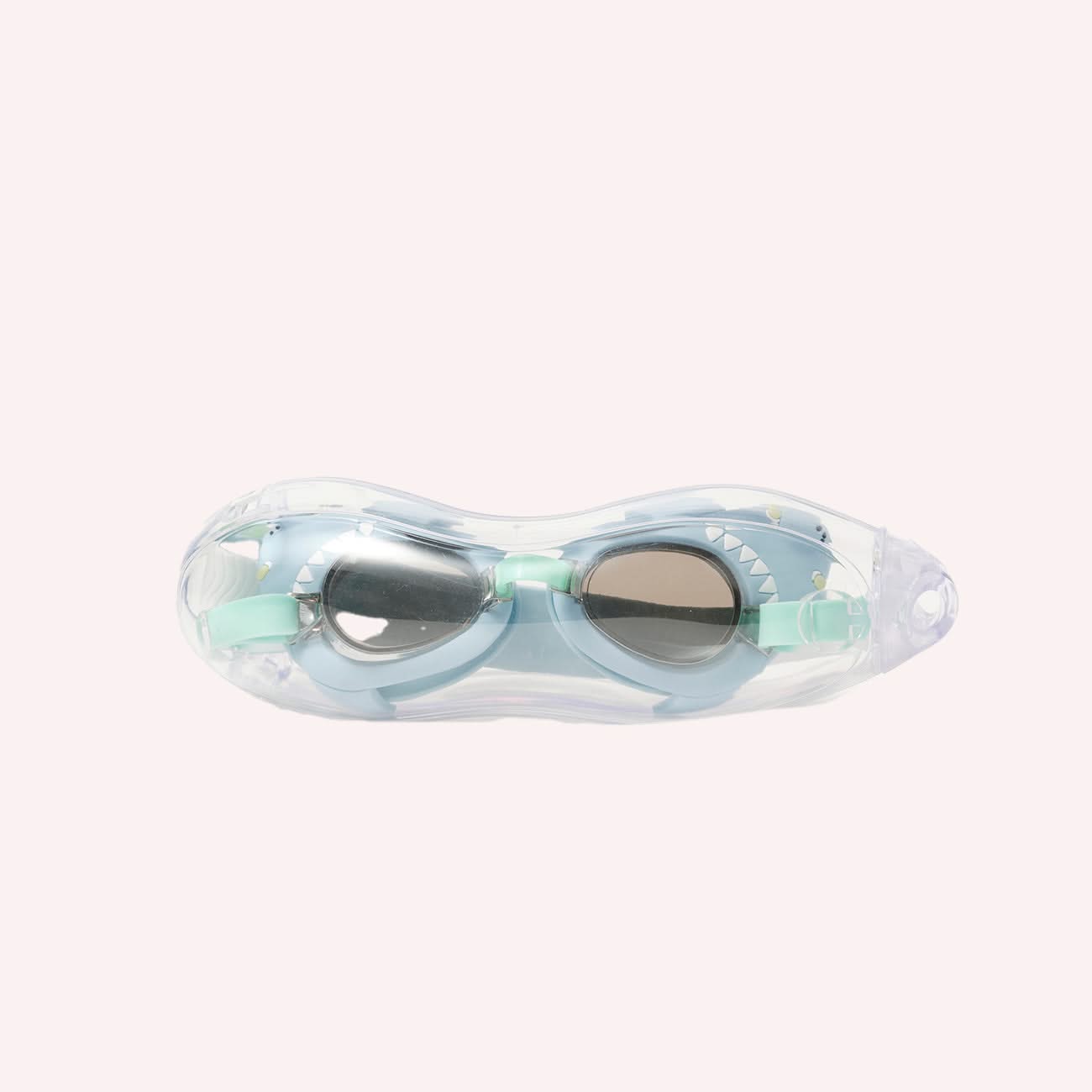 Salty the Shark Mini Swim Goggles - Aqua
