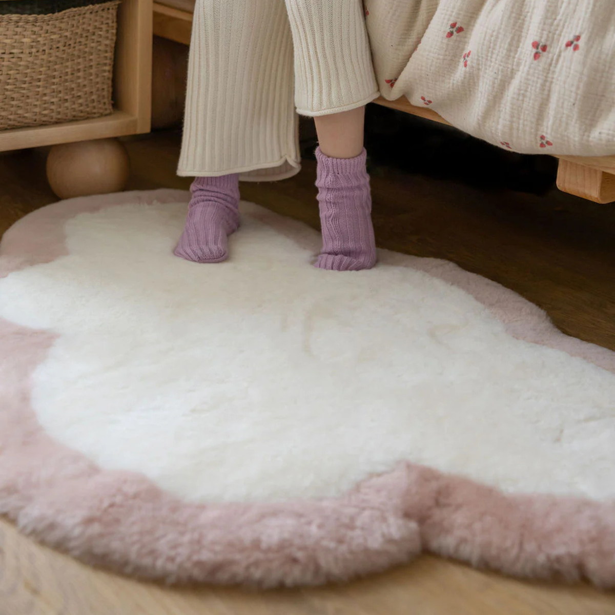 The Cloud Rug - Rosewater/Coconut