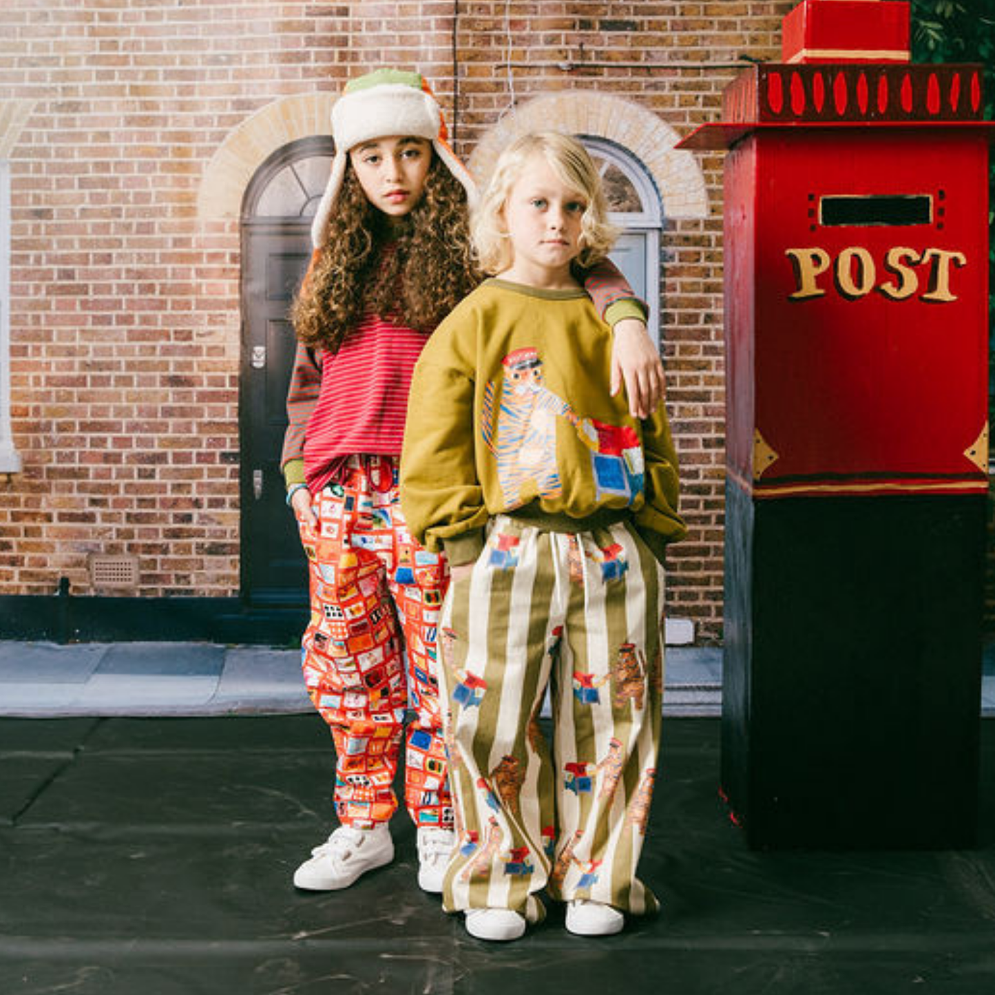 Wide Leg Pants - Tiger the Postie