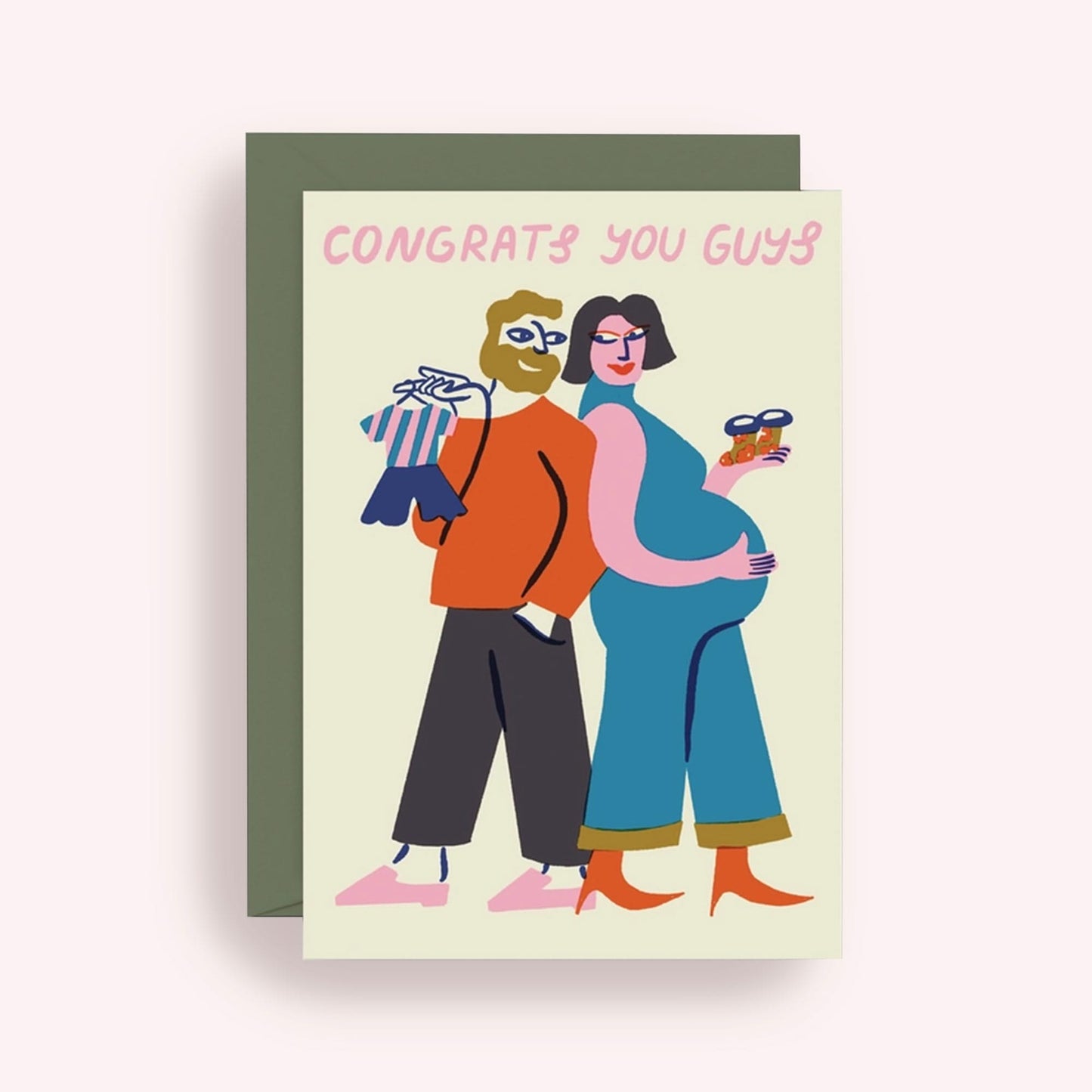 Greeting Card - Congrats You Guys
