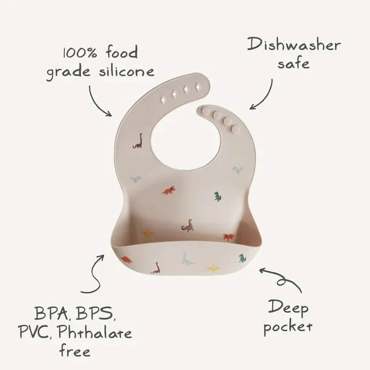 Mushie Silicone Bib - Bees