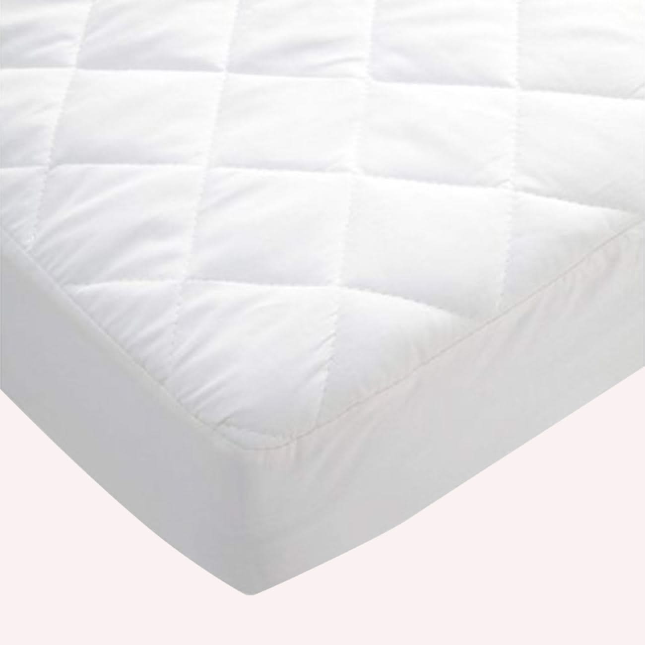 Cot Bed Cotton Quilted Mattress Protector (Package)