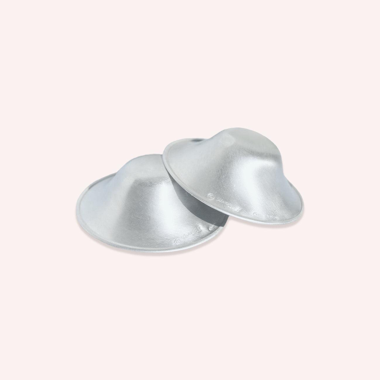 The Original Silver Nursing Cups - Nipple Shields for Nursing Newborn -  Newborn Essentials Must Haves - Soothe and Protect Your Nursing Nipples -  925