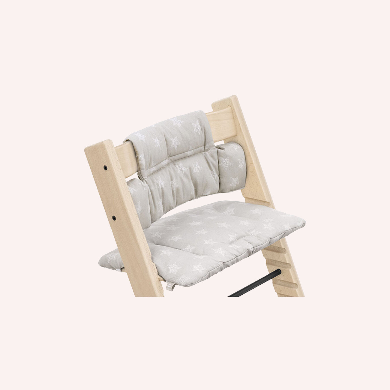 Tripp Trapp High Chair: Complete White with Silver Stars Cushion