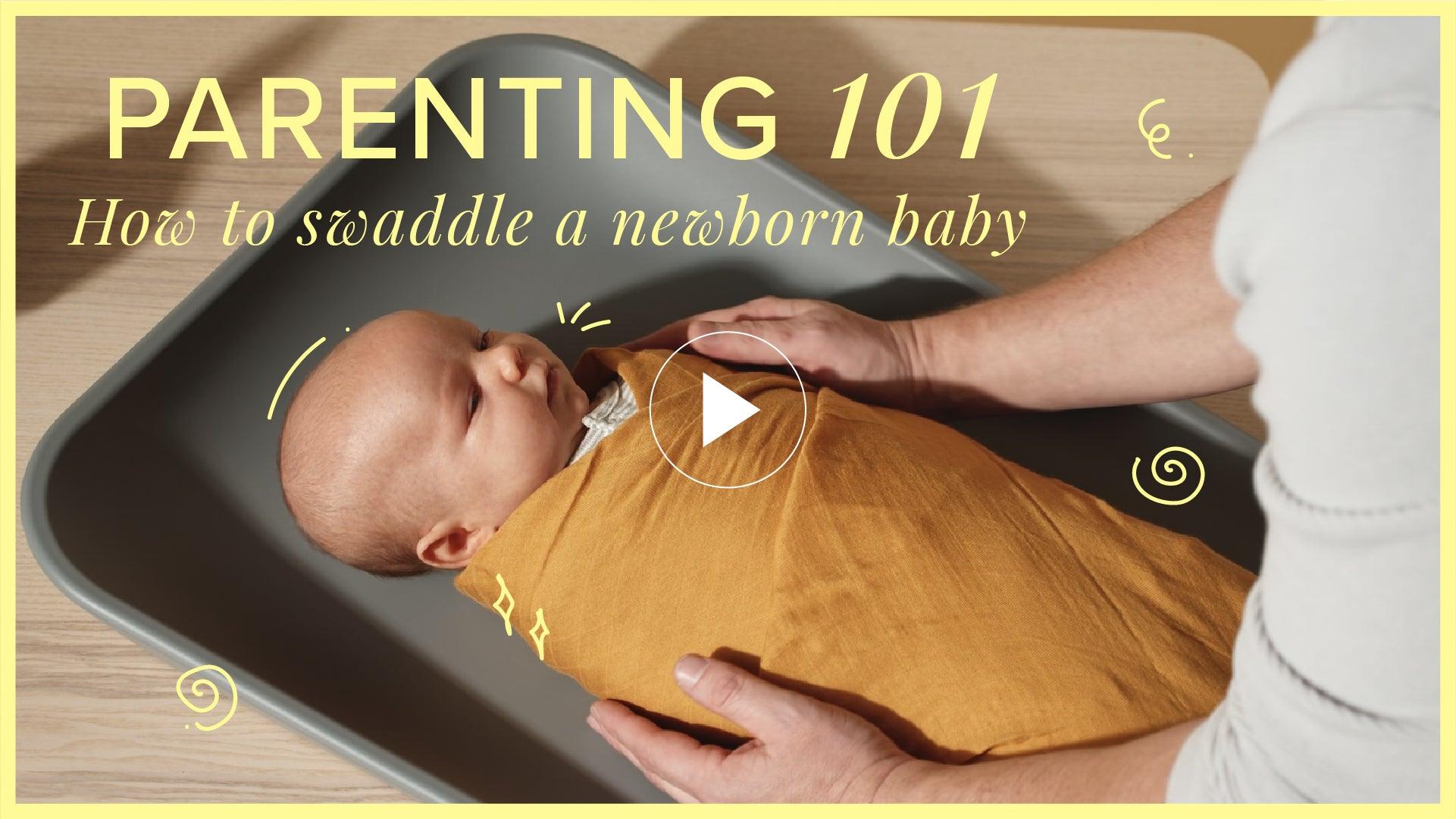 How to Swaddle a Newborn Baby Video The Memo