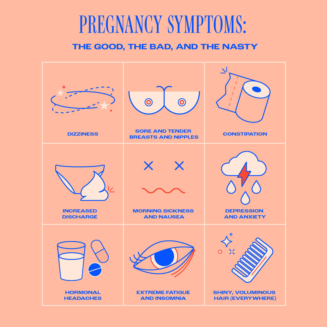 Pregnancy Symptoms: The Good, The Bad, and The Nasty