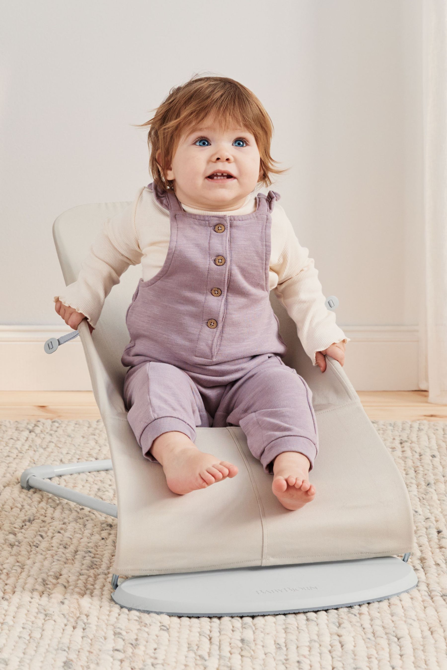 Beige baby bouncer best sale