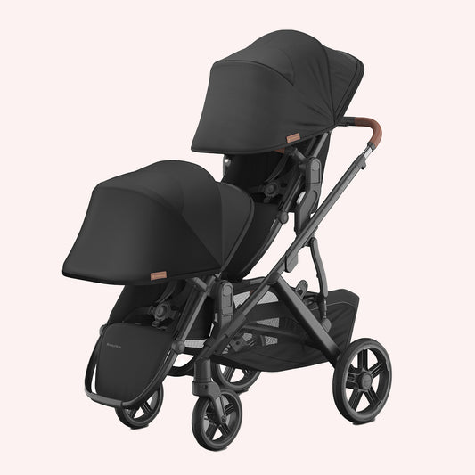 UPPAbaby VISTA V3 RumbleSeat - Charcoal/Saddle (Nori)