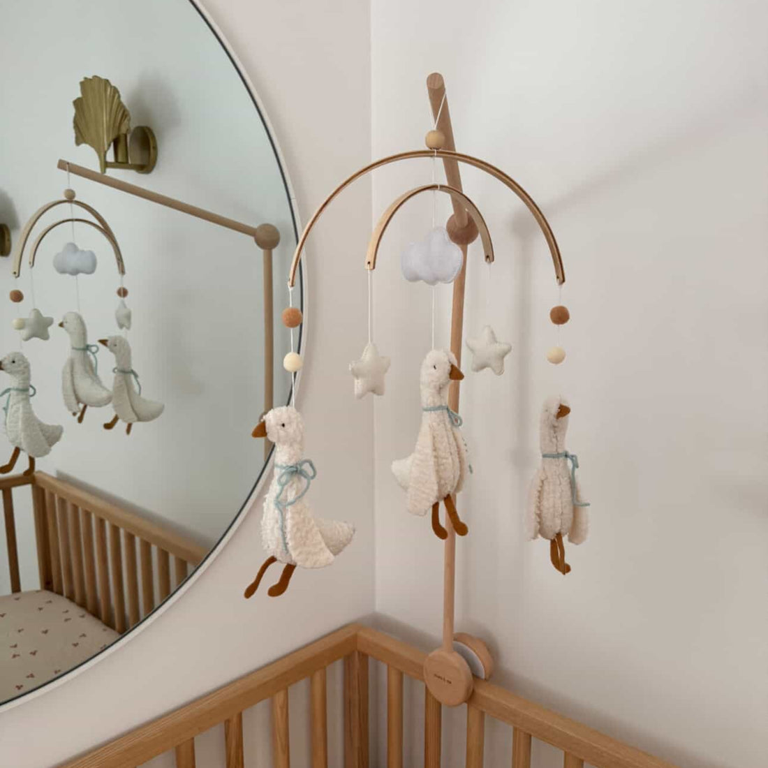 Baby Mobile - Three Little Ducks - Blue